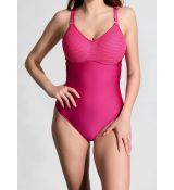 Jednodílné dámské plavky 812106, barva 75, růžová